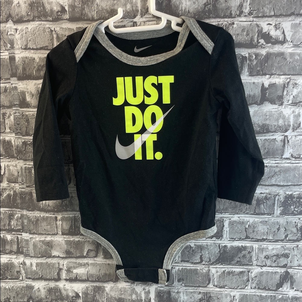 Nike Black and‎ Gray onesie with Neon Accents